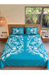 Hand Painted Rayon Bedsheet Set King Size Hand Painted Rayon Bedsheet Set King Size